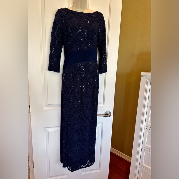 Ralph Lauren Dresses & Skirts - Ralph Lauren gown | size 6 | Navy w/sequins | EUC | Worn once